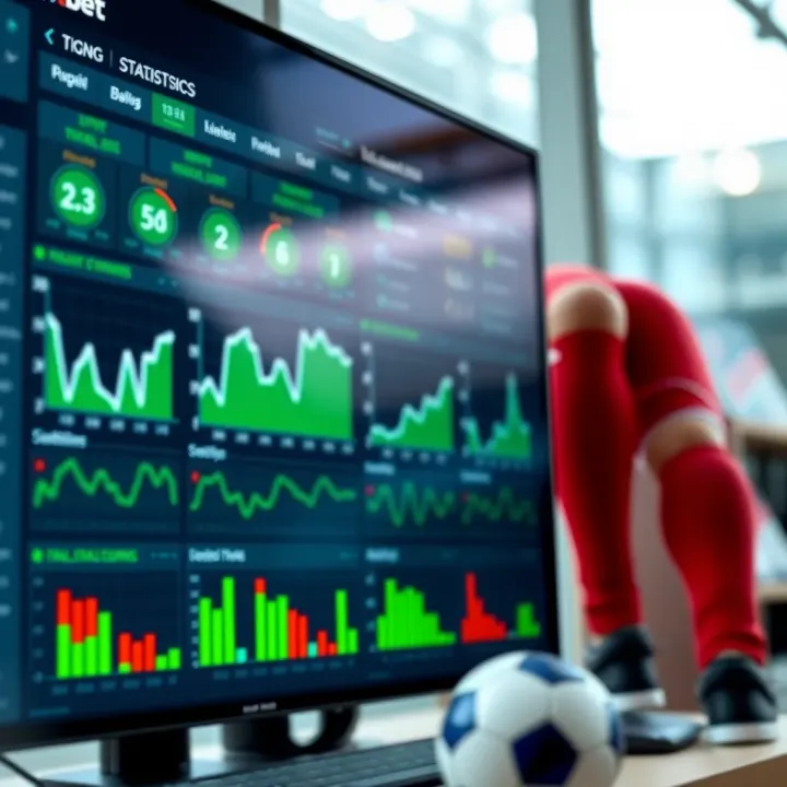 Data analytics dashboard showing betting statistics and insights for Nigerian football matches