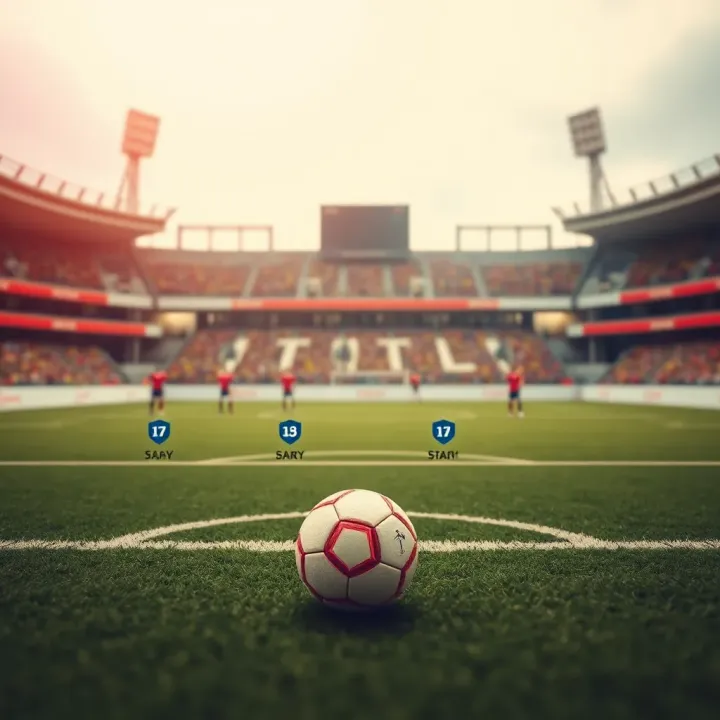 Football pitch showing team positioning and match condition stats