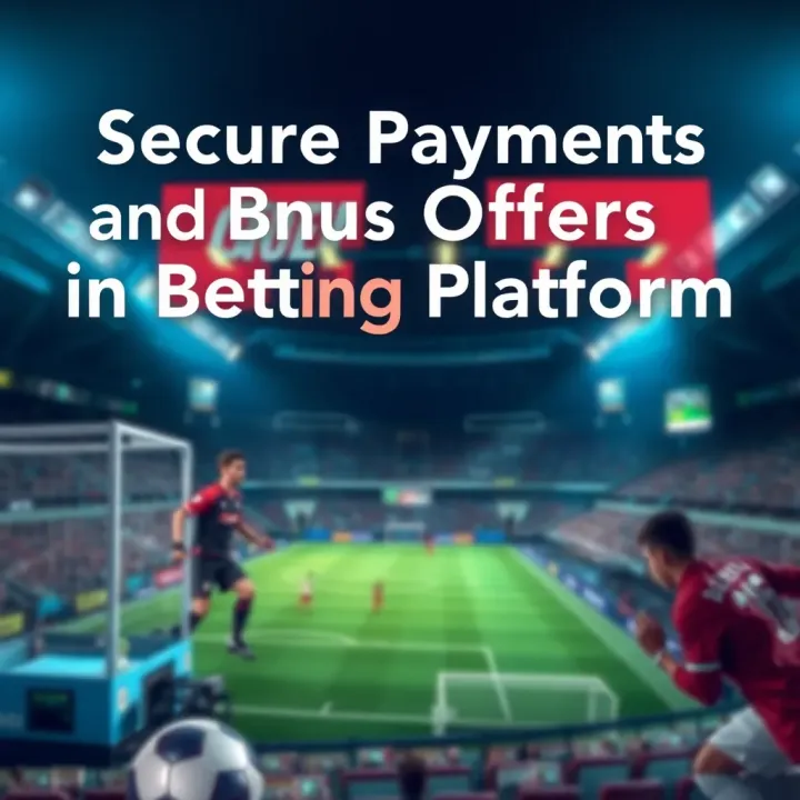 Illustration of secure payment options and betting bonuses for online sports wagering