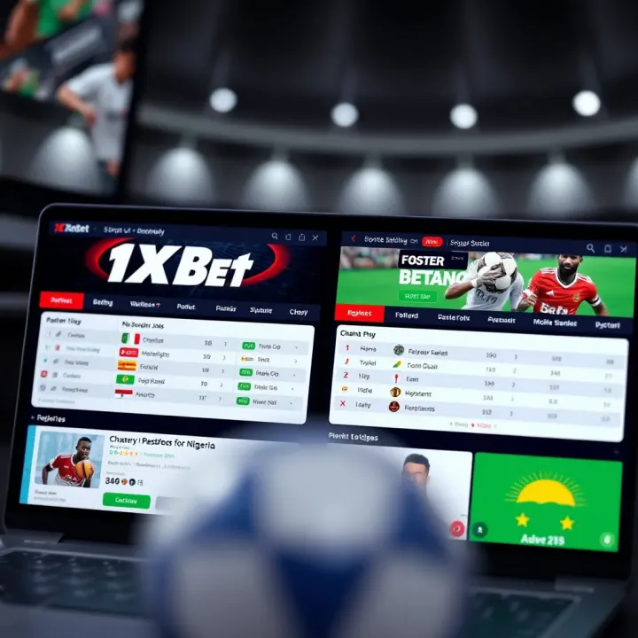 Interface layout showing diverse sports betting options on two different platforms