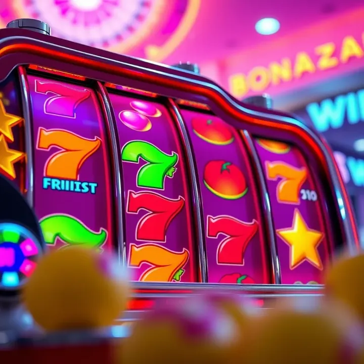 Colorful Sweet Bonanza slot reels displaying vibrant fruit symbols and multipliers on a bright background