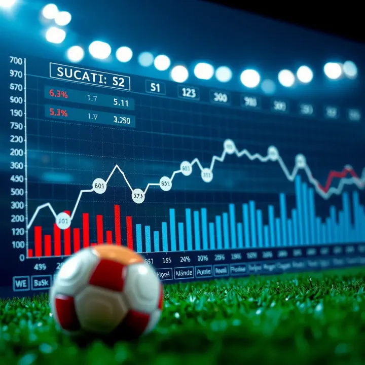 Graph showing football team statistics and performance trends