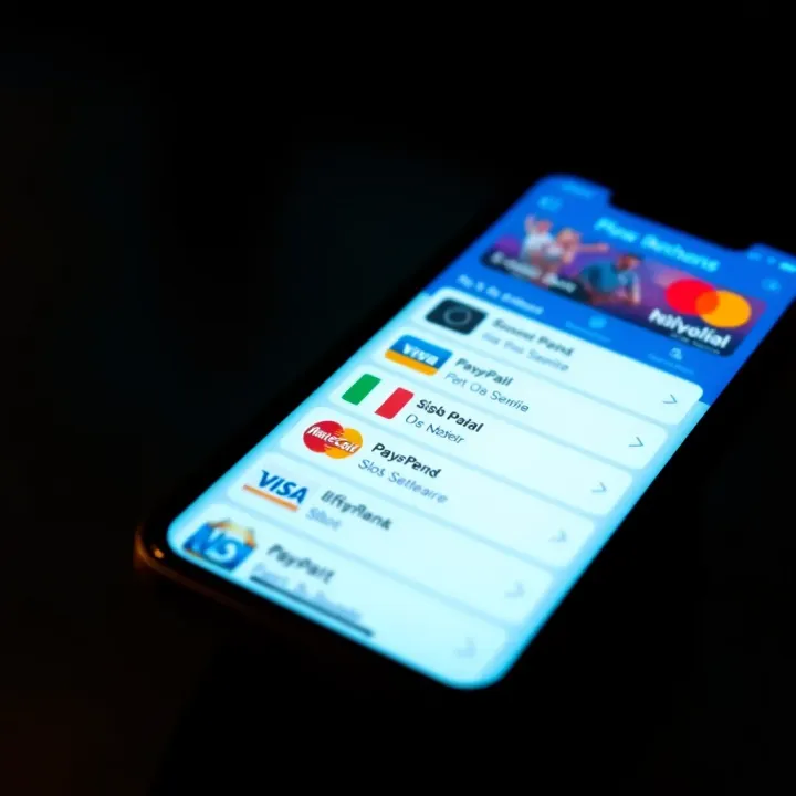 Mobile phone displaying local Nigerian payment options for online slot site transactions