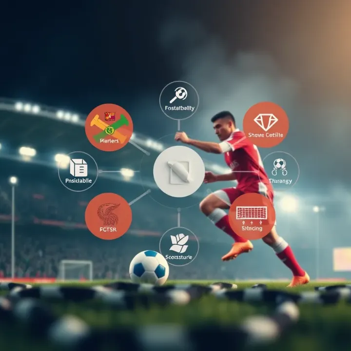 Conceptual graphic showing strategic football score prediction elements and betting considerations
