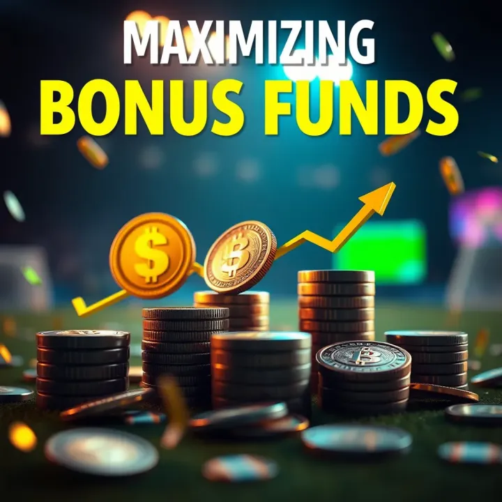 Graphic illustrating increased betting funds with bonus coins and Nigerian currency symbols