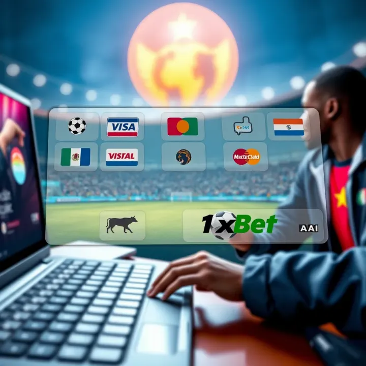 Various payment methods icons for seamless transactions in online betting