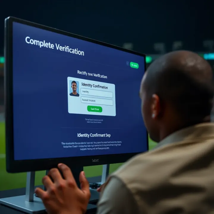 Verification process screen displaying identity confirmation steps