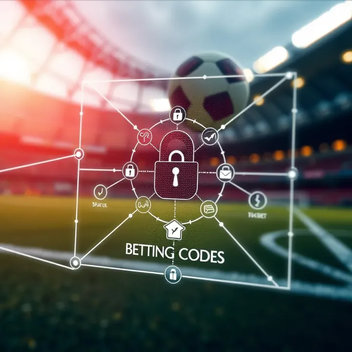 Graphic depicting a secure digital connection with icons representing safety and trust for online betting