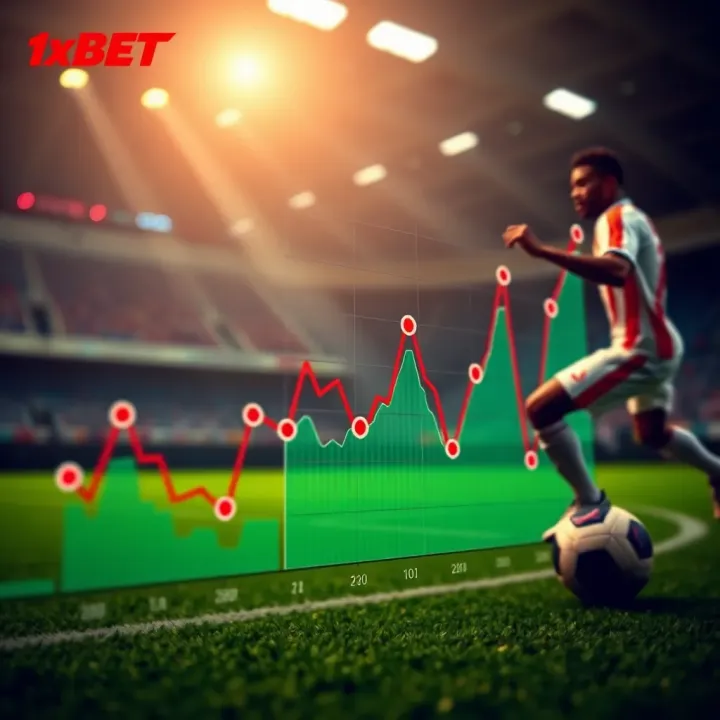 Graph showing trends in sports betting predictions with data points and analysis