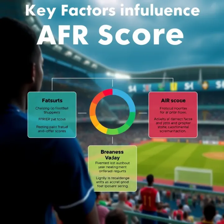 Diagram illustrating the factors affecting AFR score on 1xBet platform