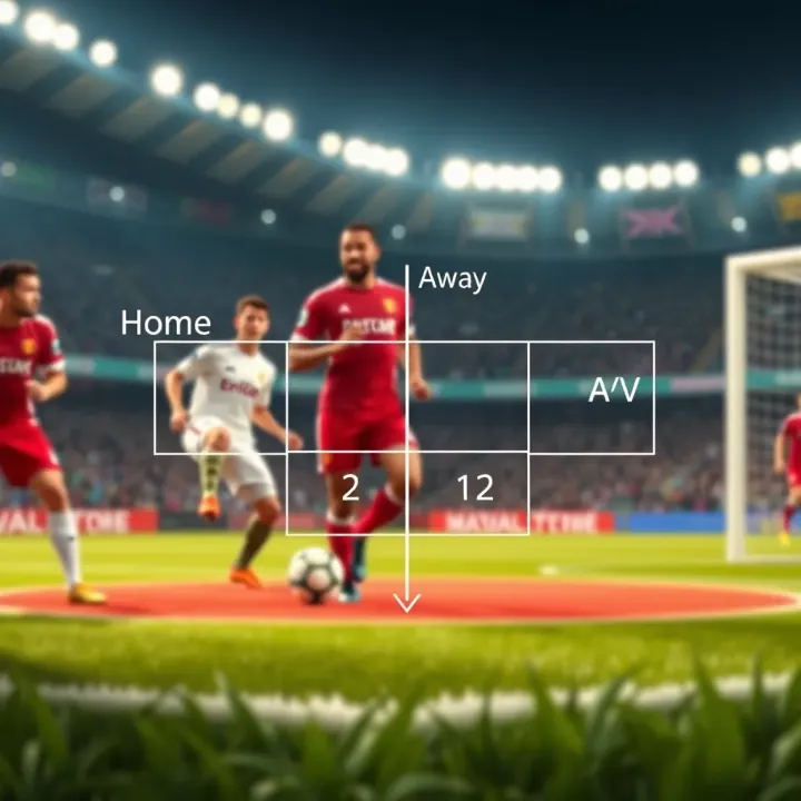 Diagram illustrating the double chance betting options in football with emphasis on home and away team outcomes